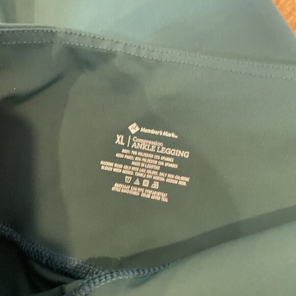 MEMBER'S MARK COMPRESSION ANKLE LEGGINGS, Sz X- LARGE Green ~ Ladies XL - Picture 6 of 10